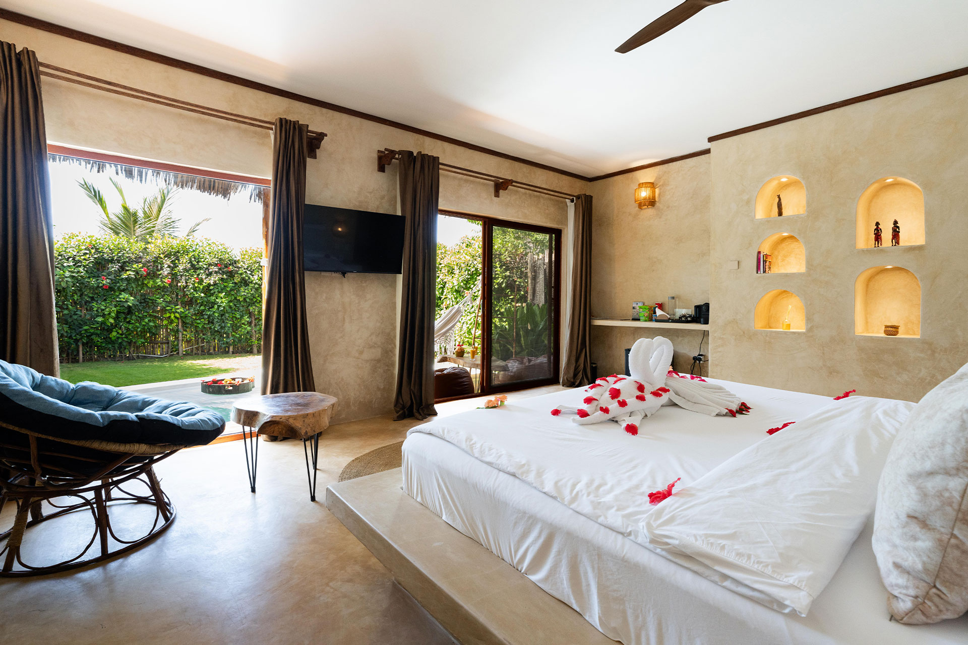 Garden View Villa surrounded by tropical gardens