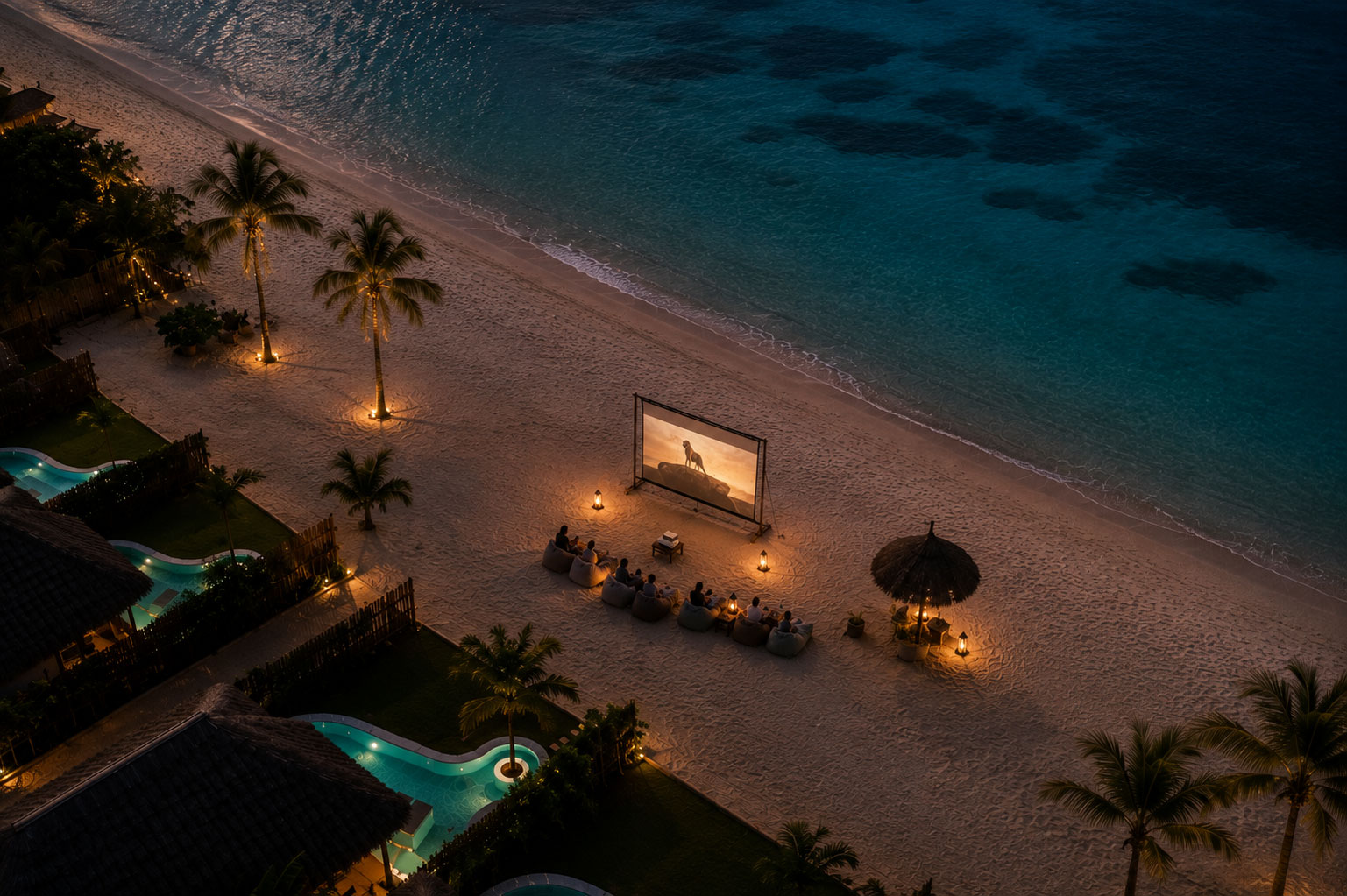 Beach Movie Night at Safaya Luxury Villas